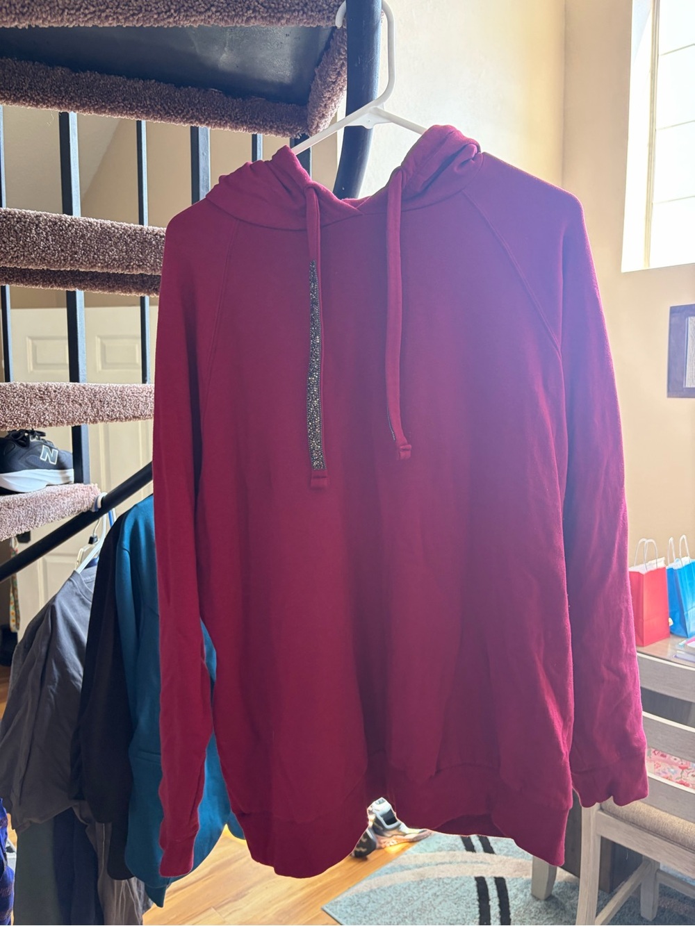 Torrid Maroon Hooded Crewneck Pullover